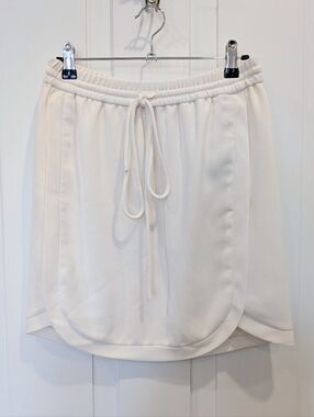 J.Crew Cream White Drawstring Skirt | 0